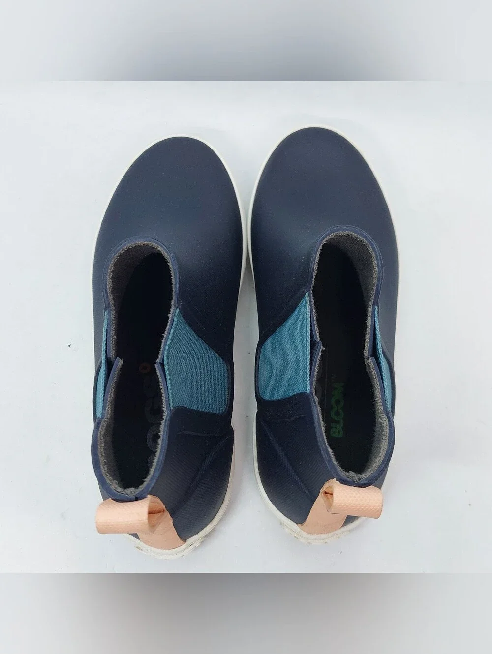 Bogs Bloom Kicker Rain Boots Womens Size 6 Navy Low Top Waterproof Outdoor Shoes
